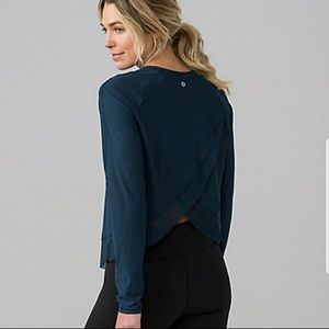 Lululemon Athletics Blue Quick Pace Long Sleeve